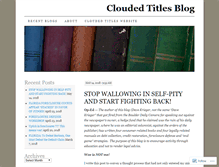 Tablet Screenshot of cloudedtitlesblog.com